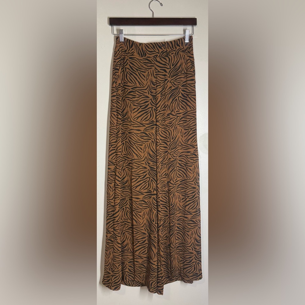Zara Animal Print Palazzo Pant - Picture 5 of 9